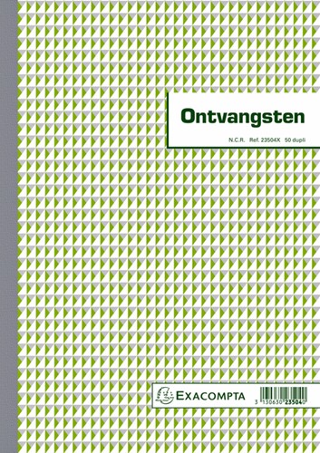 Kasboek Exacompta Manifold ontvangsten dupli 50vel NL