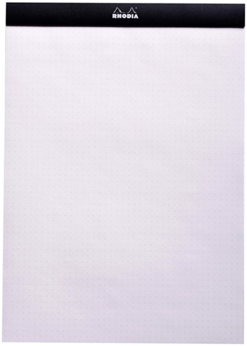 Schrijfblok Rhodia A4 dots 80 vel 80gr zwart-3