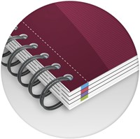 Collegeblok Oxford Office Essentials Europeanbook A4+ 4-gaats 120 vel assorti-9
