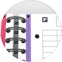 Collegeblok Oxford Office Essentials Europeanbook A4+ 4-gaats 120 vel assorti-10