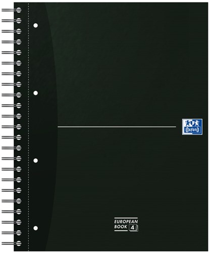 Collegeblok Oxford Office Essentials Europeanbook A4+ 4-gaats 120 vel assorti-3