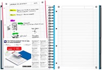 Collegeblok Oxford Office Essentials Europeanbook A4+ 4-gaats 120 vel assorti-5