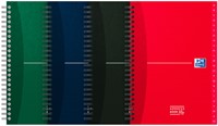 Adresboek Oxford Office Essentials A5 72vel dubbelspiraal assorti