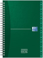 Adresboek Oxford Office Essentials A5 72vel dubbelspiraal assorti-2