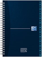 Adresboek Oxford Office Essentials A5 72vel dubbelspiraal assorti-3