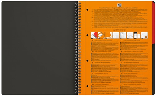 Spiraalblok Oxford International Activebook A4+ 160 pagina's ruit 5mm-2