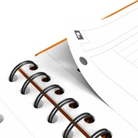 Spiraalblok Oxford International Organiserbook A4+ 160 pagina's lijn-7