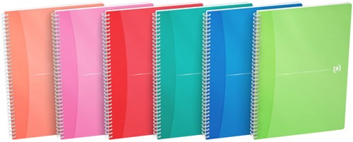 Spiraalblok Oxford MyColours A4 180 pagina's lijn assorti
