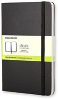Notitieboek Moleskine pocket 90x140mm blanco hard cover zwart