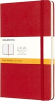 Notitieboek Moleskine large 130x210mm lijn hard cover  rood