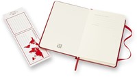 Notitieboek Moleskine pocket 90x140mm lijn hard cover rood-2