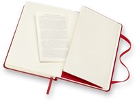 Notitieboek Moleskine pocket 90x140mm blanco hard cover rood-1