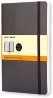 Notitieboek Moleskine large 130x210mm lijn soft cover zwart