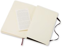 Notitieboek Moleskine large 130x210mm lijn soft cover zwart-1