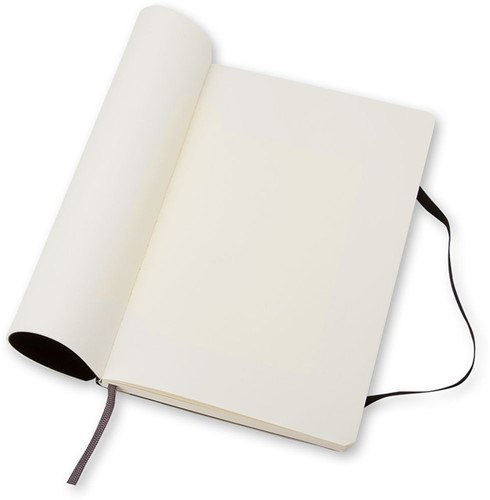 Notitieboek Moleskine large 130x210mm blanco soft cover zwart-3