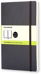 Notitieboek Moleskine pocket 90x140mm blanco soft cover zwart