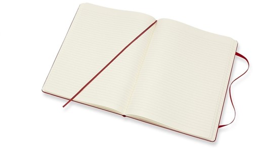 Notitieboek Moleskine XL 190x250mm lijn hard cover scarlet red-3