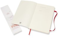 Notitieboek Moleskine large 130x210mm lijn soft cover scarlet red-2