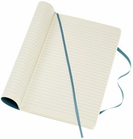 Notitieboek Moleskine large 130x210mm lijn soft cover reef blue-1