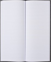 Notitieboek 135x330mm lijn 192blz 70gr grijs gewolkt-2