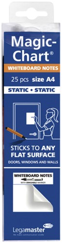 Magic-chart notes Legamaster whiteboard 20x30cm wit 25 vel-2
