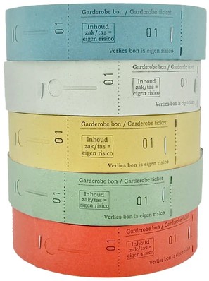Garderobebonnen Combicraft nummering  1 t/m 500 groen 500 stuks-2