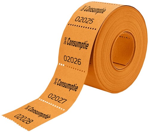 Consumptiebon Combicraft 1/2  500 stuks oranje