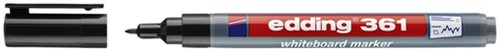 Whiteboardmarker edding 361 rond 1mm zwart-2