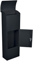Pakketbrievenbus Helsinki 390x240x1053mm zwart-2