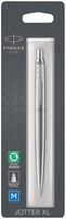 Balpen Parker Jotter XL Monochrome stainless steel M blister à 1 stuk