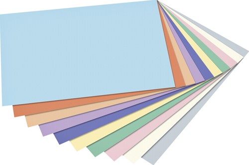 Fotokarton Folia 300gr A4 50vel pastelkleuren-2