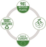 Showtas Leitz Recycle A4 11-gaats PP 0.10mm transparant 25 stuks-1