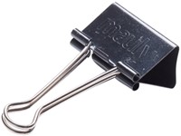 Papierklem MAUL foldback 215 19mm zwart 6 stuks