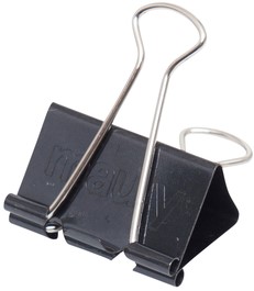 Papierklem MAUL foldback 215 19mm zwart 6 stuks-2
