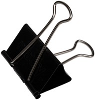 Papierklem MAUL foldback 215 zwart 6 stuks