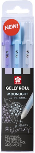 Gelschrijver Sakura Gelly Roll Moonlight 06 calm set à 3 kleuren-2
