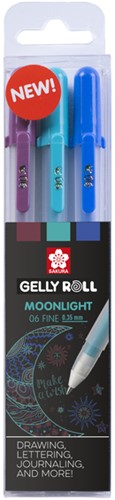 Gelschrijver Sakura Gelly Roll Moonlight 06 galaxy set à 3 kleuren-2