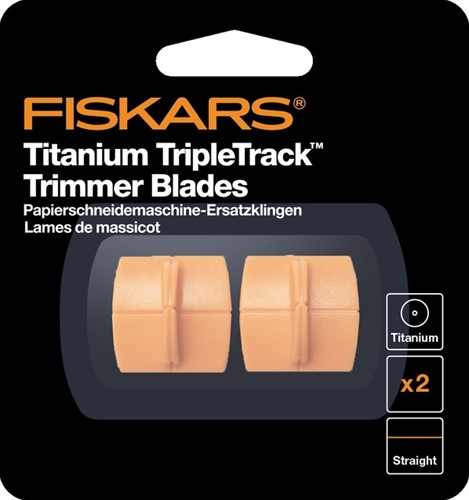 Reservemes Fiskars TripleTrack Titanium set à 2 stuks oranje