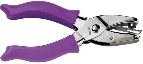 Handpuncher Fiskars M circle 1/8" met SoftGrip paars-2
