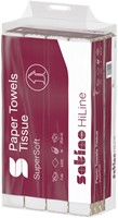 Handdoek Satino PT2 HiLine w-vouw 2-laags 206x320mm 25x120 vel wit 276600-3