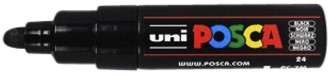 Paintmarker Uni POSCA PC7M breed zwart