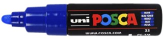 Paintmarker Uni POSCA PC7M breed donkerblauw