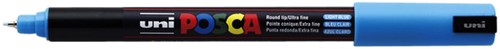Paintmarker Uni POSCA PC1MR extra fijn lichtblauw