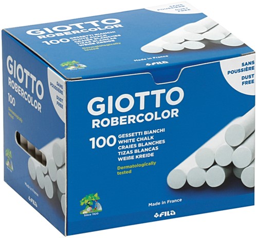 Schoolbordkrijt Giotto doos à 100 stuks wit
