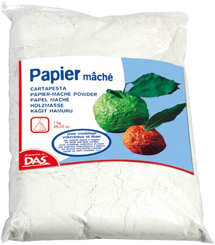 Papier-maché DAS poeder 1000 gram wit
