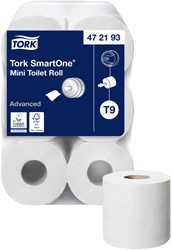 Toiletpapier Tork T9 Advanced SmartOne 2-laags 112m wit 472193