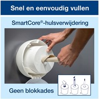 Toiletpapier Tork T9 Advanced SmartOne 2-laags 112m wit 472193-2