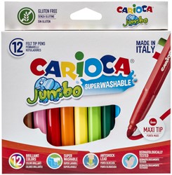 Viltstift Carioca Jumbo maxi assorti set à 12 stuks