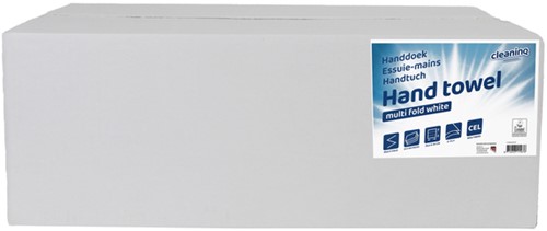 Handdoek Cleaninq i-vouw 2-laags 206x240mm 25x150vel wit