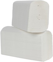 Handdoek Cleaninq H2 i-vouw 2-laags 206x240mm 25x150 vel wit-3